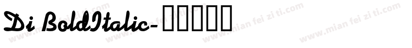 Di BoldItalic字体转换